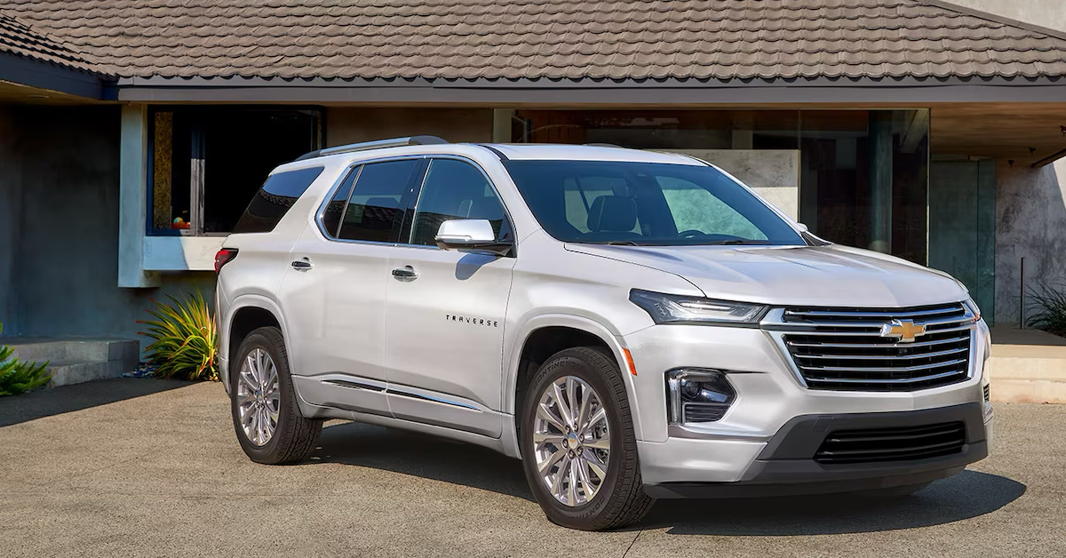 2024 Chevy Traverse parked in a driveway